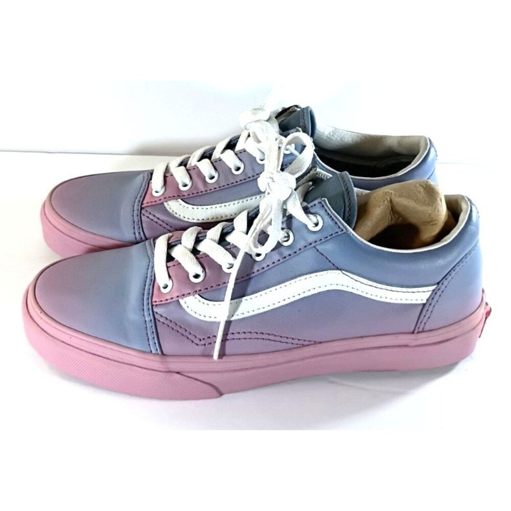 Vans Off The Wall Old Skool Sunset Fade Sneakers Blue Lilac Pink S 6.5J Gradient